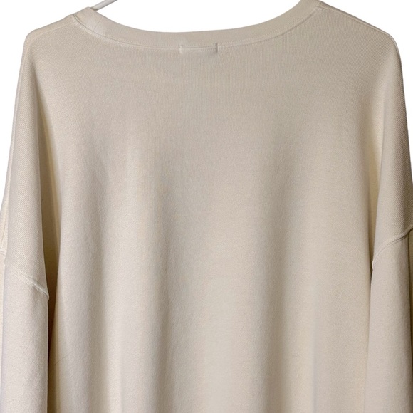Rails Signature Sweatshirt Ivory Rainbow Lettering Women’s M Terry Casual Prep‎ - Picture 7 of 12